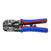 KNIPEX Pince à sertir pour connecteurs RJ45, manches bi-matière, brunie 190 mm-1