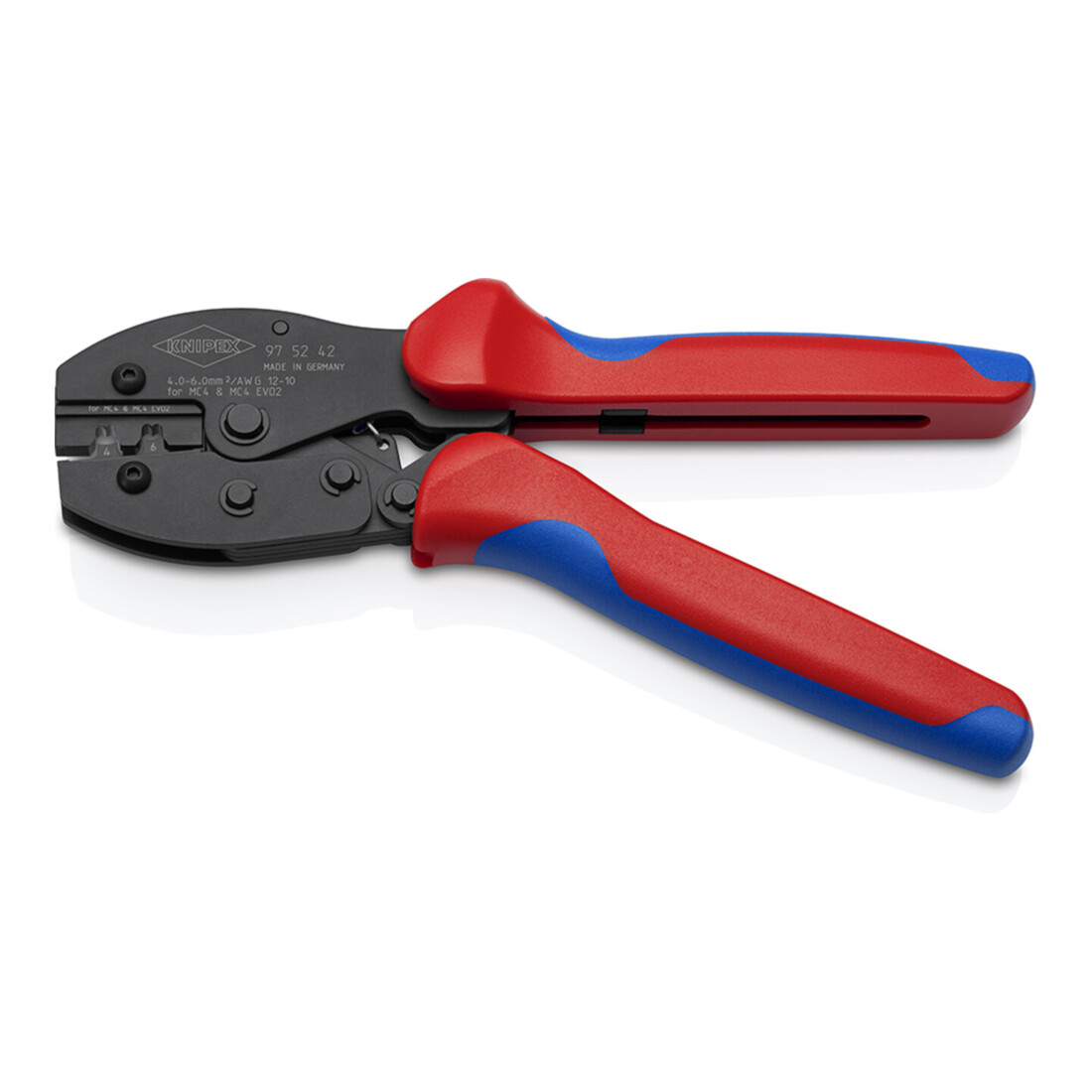 Knipex Pince à sertir PreciForce 250 mm pour MC4 / MC4 EVO2 4/6 mm²
