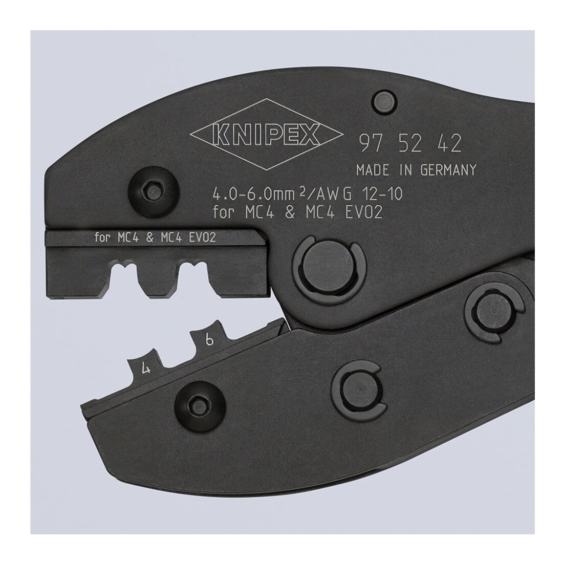 Knipex Pince à sertir PreciForce 250 mm SB pour MC4 / MC4 EVO2 4/6 mm²
