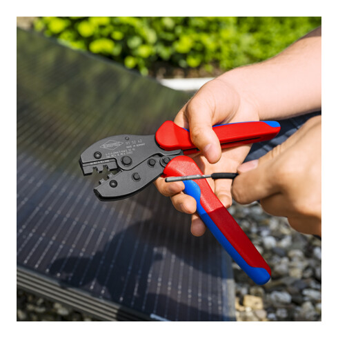 Knipex Pince à sertir PreciForce 250 mm SB pour MC4 / MC4 EVO2 4/6 mm²
