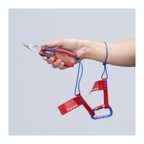 KNIPEX Pince combinée fine chromée avec poignées multicomposants 185 mm