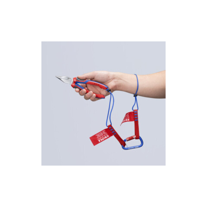 KNIPEX Pince combinée fine chromée avec poignées multicomposants 185 mm