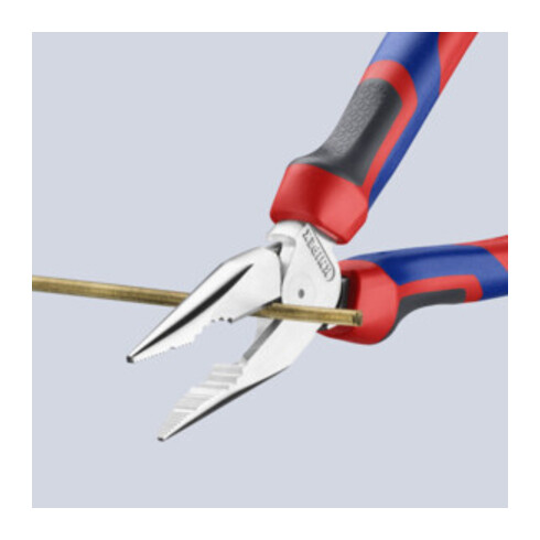 KNIPEX Pince combinée fine chromée avec poignées multicomposants 185 mm