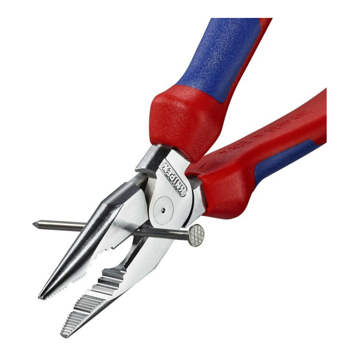 KNIPEX Pince combinée fine chromée avec poignées multicomposants 185 mm