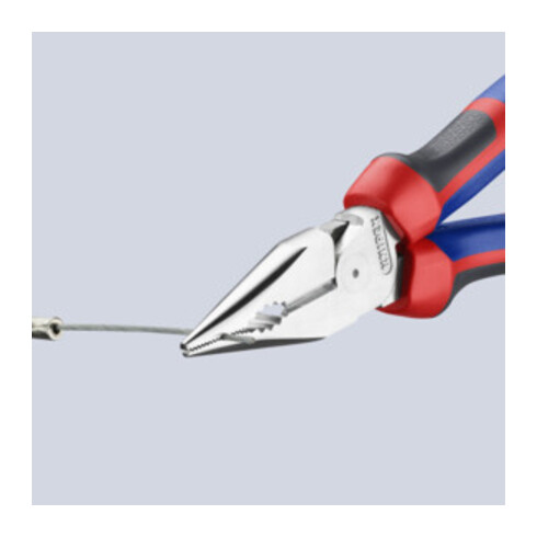 KNIPEX Pince combinée fine chromée avec poignées multicomposants 185 mm