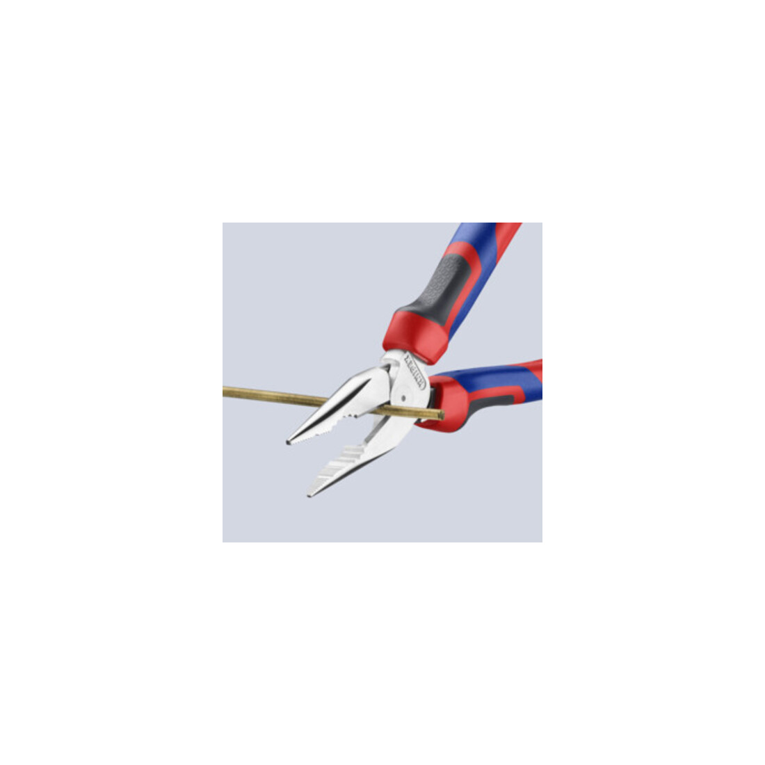 KNIPEX Pince combinée fine chromée avec poignées multicomposants 185 mm