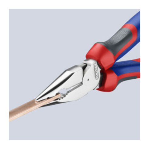KNIPEX Pince combinée fine chromée avec poignées multicomposants 185 mm