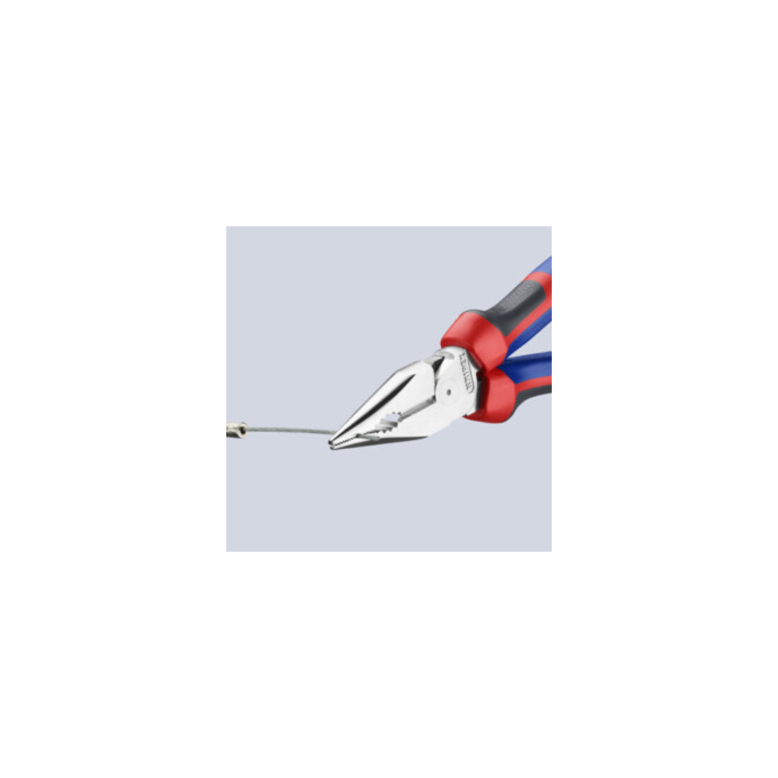 KNIPEX Pince combinée fine chromée avec poignées multicomposants 185 mm