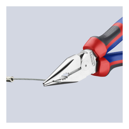 KNIPEX Pince combinée fine chromée avec poignées multicomposants 185 mm