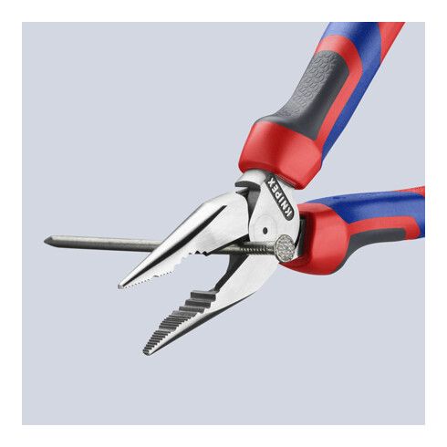 KNIPEX Pince combinée fine polie avec poignées multicomposants 185 mm