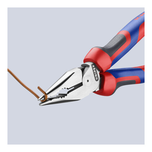 KNIPEX Pince combinée fine polie avec poignées multicomposants 185 mm