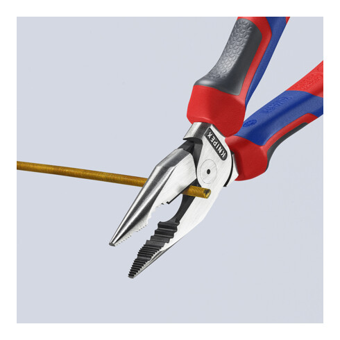 KNIPEX Pince combinée fine polie avec poignées multicomposants 185 mm