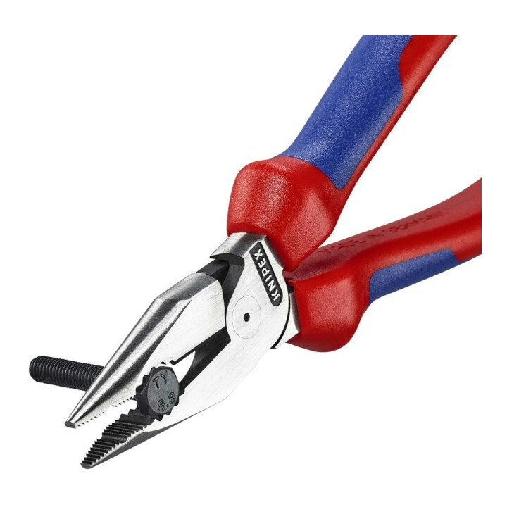 KNIPEX Pince combinée fine polie avec poignées multicomposants 185 mm