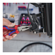 KNIPEX Pince combinée fine polie avec poignées multicomposants 185 mm-4