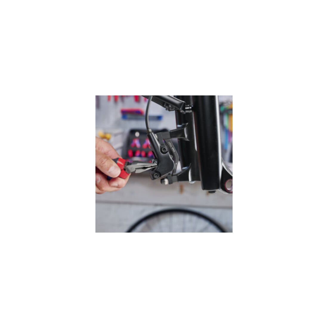 KNIPEX Pince combinée fine polie avec poignées multicomposants 185 mm