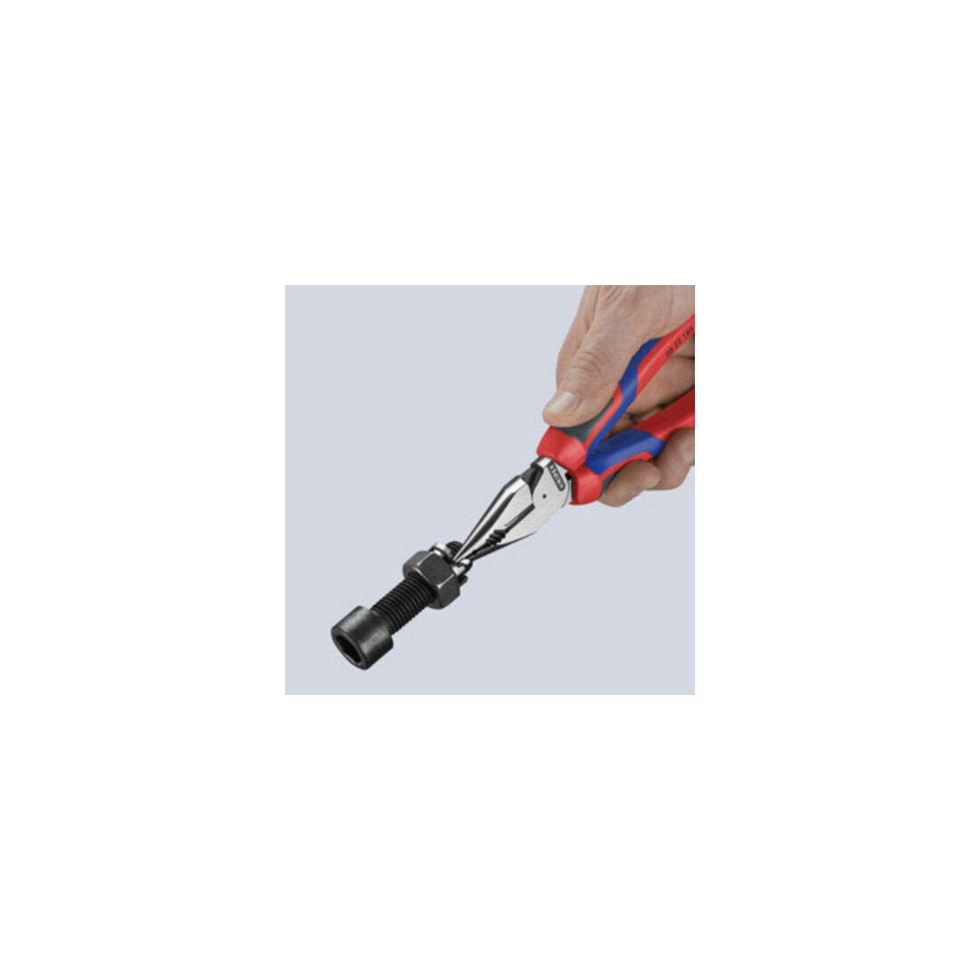 KNIPEX Pince combinée fine polie avec poignées multicomposants 185 mm