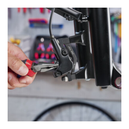 KNIPEX Pince combinée fine polie avec poignées multicomposants 185 mm