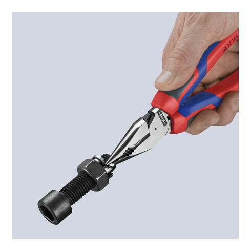 KNIPEX Pince combinée fine polie avec poignées multicomposants 185 mm