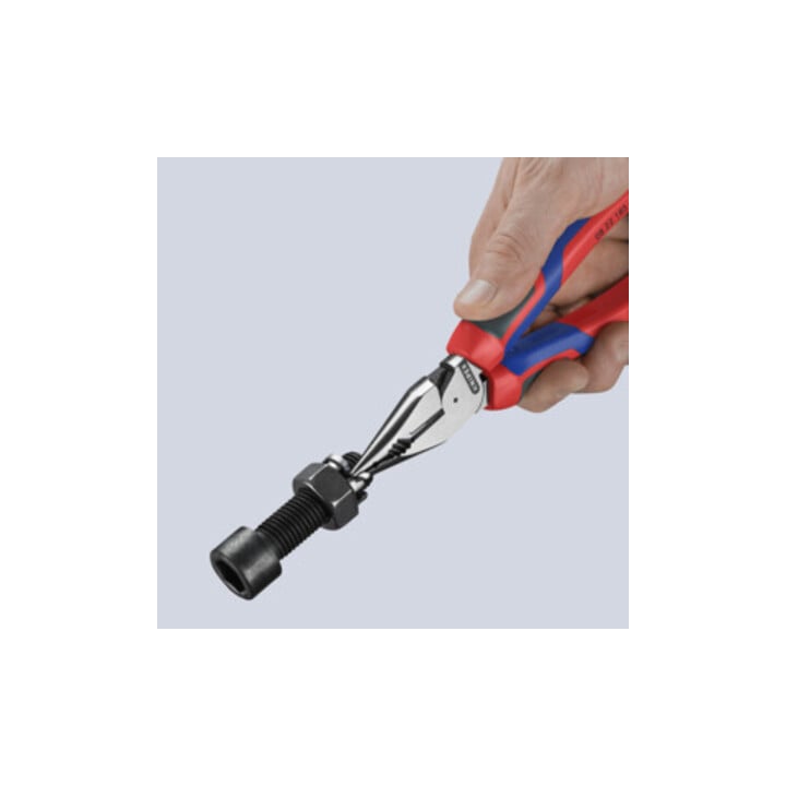 KNIPEX Pince combinée fine polie avec poignées multicomposants 185 mm