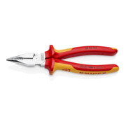 KNIPEX Pince combinée pointue VDE chromée avec poignées multicouches 185 mm