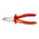 KNIPEX Pince combinée pointue VDE chromée avec poignées multicouches 185 mm