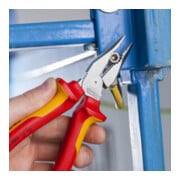 KNIPEX Pince combinée pointue VDE chromée avec poignées multicouches 185 mm-5