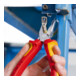 KNIPEX Pince combinée pointue VDE chromée avec poignées multicouches 185 mm