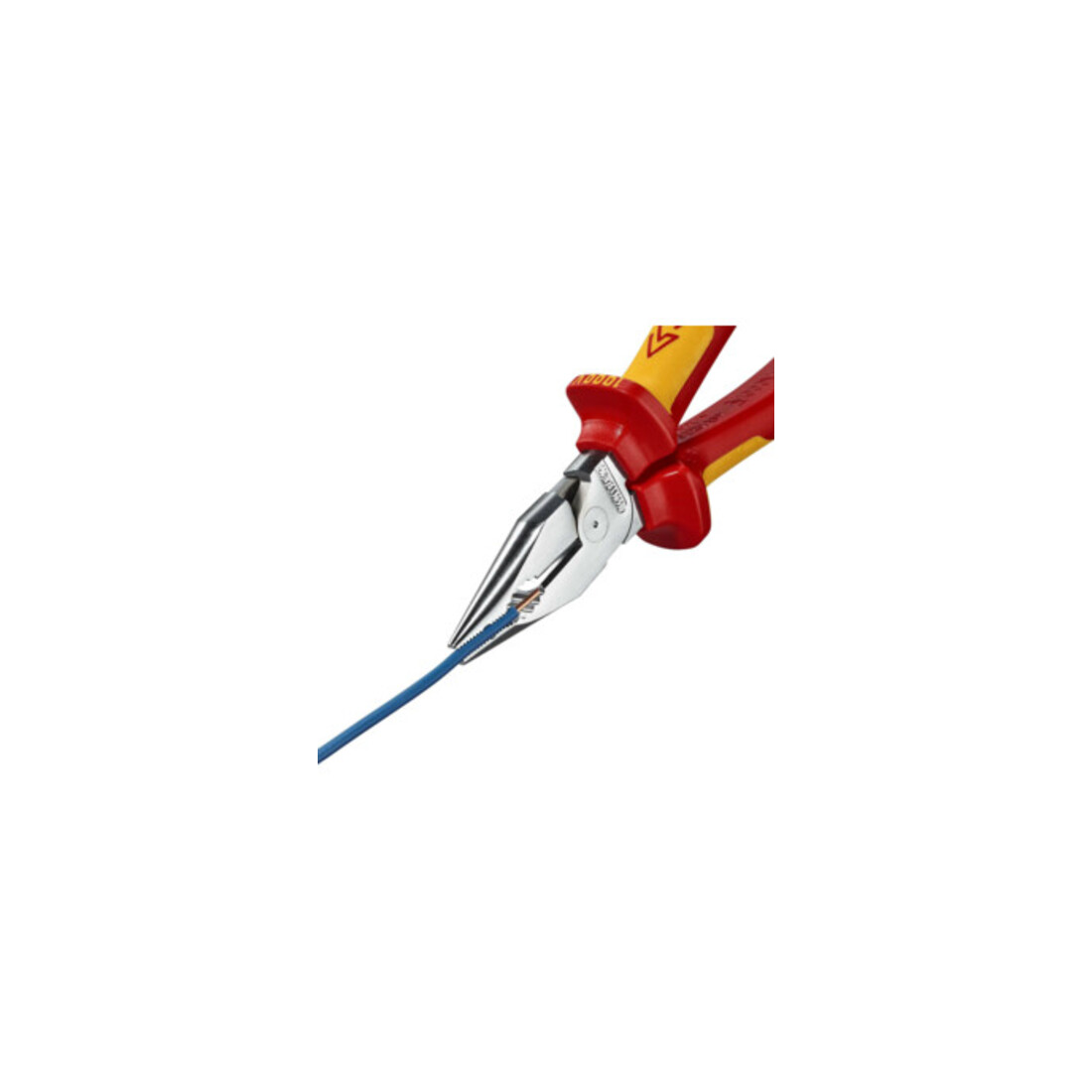 KNIPEX Pince combinée pointue VDE chromée avec poignées multicouches 185 mm