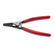 KNIPEX Pince de montage pour circlips sur arbres, revêtement plastique, brunie, 170 mm-1