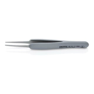 KNIPEX Pince de précision ESD 92 21 11, manche caoutchouté, 123 mm