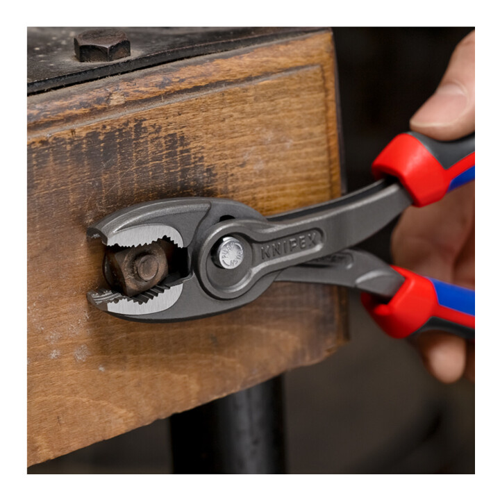 KNIPEX Pince de préhension frontale brunie à froid, avec gaine, Longueur totale: 200 mm