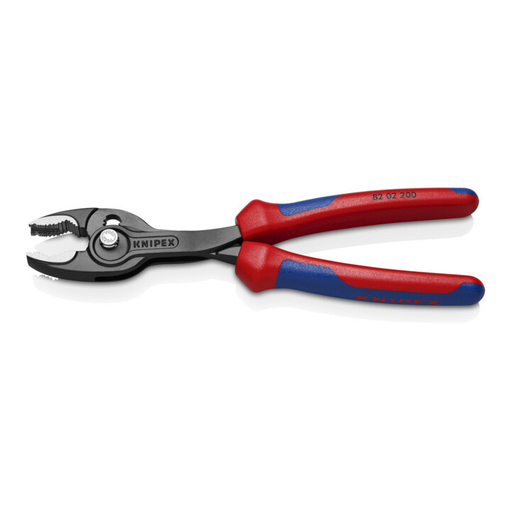 KNIPEX Pince de préhension frontale brunie à froid, avec gaine, Longueur totale: 200 mm