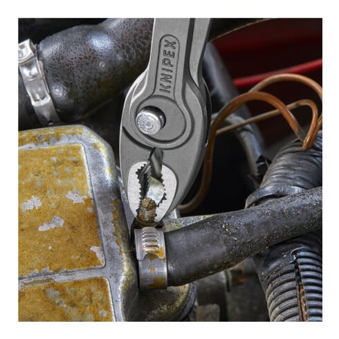 KNIPEX Pince de préhension frontale brunie à froid, avec gaine, Longueur totale: 200 mm