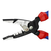 KNIPEX Pince multifonction électricien 13 72 200 modèle métrique avec poignées multicomposants noir encre 200 mm-4