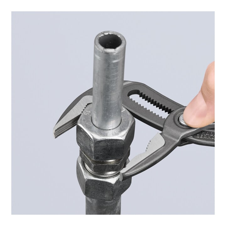KNIPEX Pince multiprise Cobra® ES extra-plate 180 mm, revêtement plastique antidérapant gris atramenté
