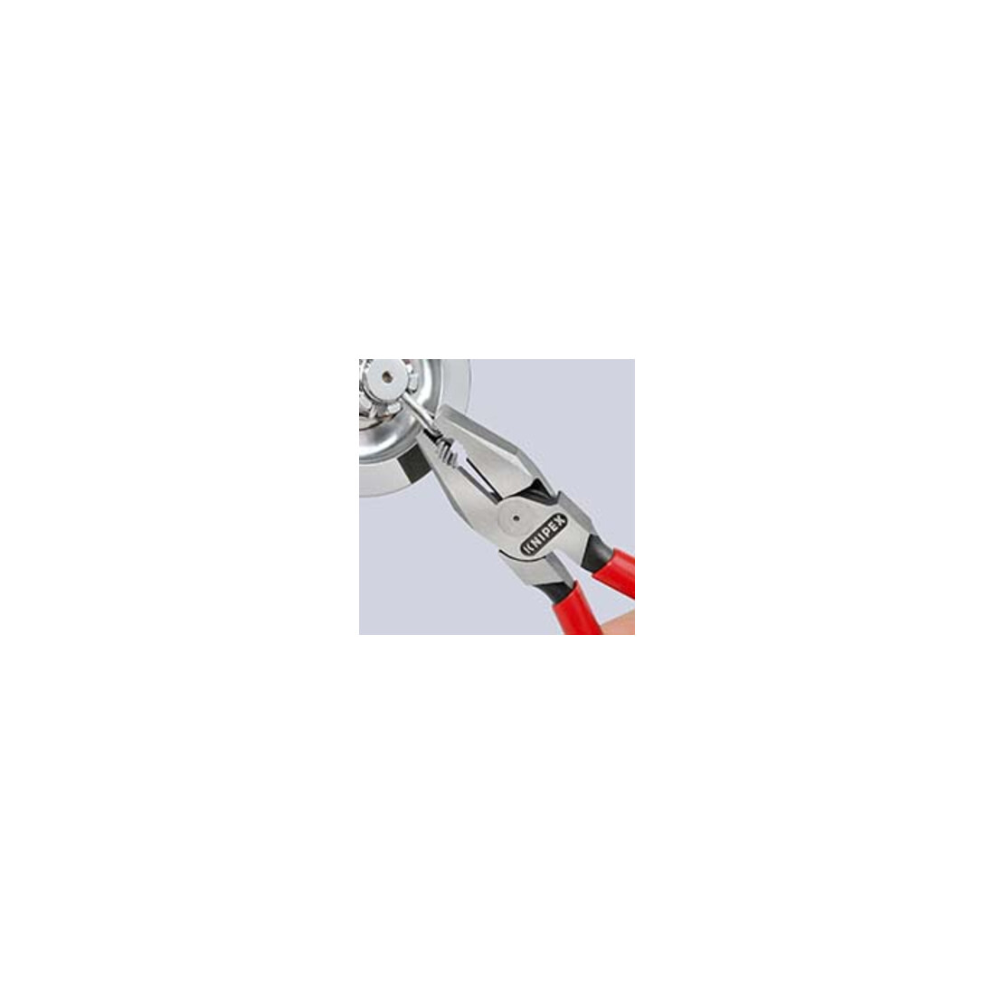 Knipex Power Pince atramentisée noire atramentisée polie avec revêtement plastique