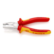 Pince combinée Knipex chromée, isolée avec douilles à plusieurs composants, certifiée VDE-2