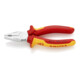 Pince combinée VDE chromée avec manche multi-composant Knipex-1