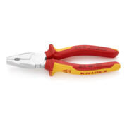 KNIPEX Pince universelle vanadium, chromée isolée suivant VDE 190 mm-1