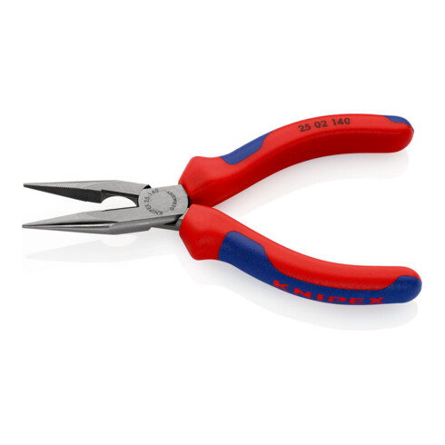 KNIPEX Pinza a becchi mezzotondi con tronchese (pinze radio) 25 02 140 bonderizzata nera, 140mm