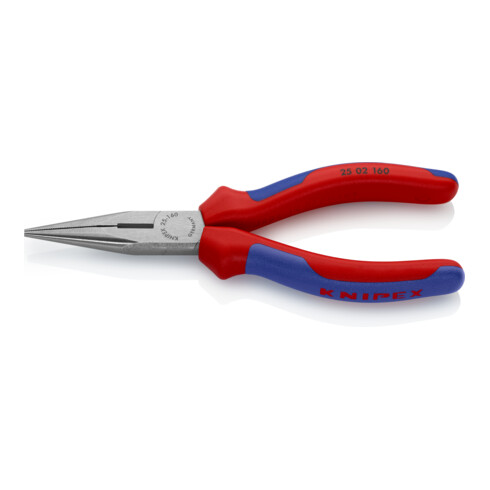 KNIPEX Pinza a becchi mezzotondi con tronchese (pinze radio) 25 02 160 bonderizzata nera, 160mm