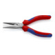 KNIPEX Pinza a becchi mezzotondi con tronchese (pinze radio) 25 02 160 bonderizzata nera, 160mm-4
