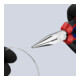 KNIPEX Pinza a becchi mezzotondi con tronchese (pinze radio) 25 05 160 cromata, 160mm-5