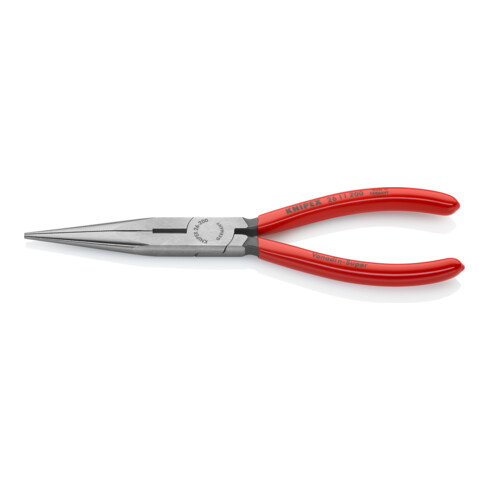 KNIPEX Pinza a becchi mezzotondi (di cicogna) con tronchese 26 11 200, bonderizzata nera 200mm