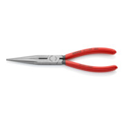 KNIPEX Pinza a becchi mezzotondi (di cicogna) con tronchese 26 11 200, bonderizzata nera 200mm