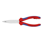 KNIPEX Pinza a becchi mezzotondi (di cicogna) con tronchese 26 25 200 T cromata, 200mm-3