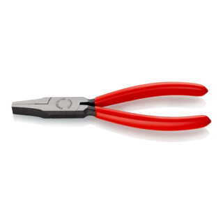 KNIPEX Pinza a becchi piatti lucida con manico in plastica L=125mm