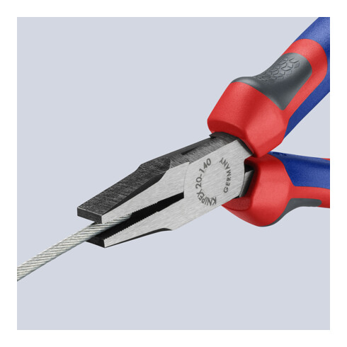 KNIPEX Pinza a becchi piatti 20 02 140 bonderizzata nera, 140mm