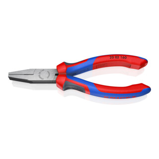 KNIPEX Pinza a becchi piatti 20 02 160 bonderizzata nera, 160mm