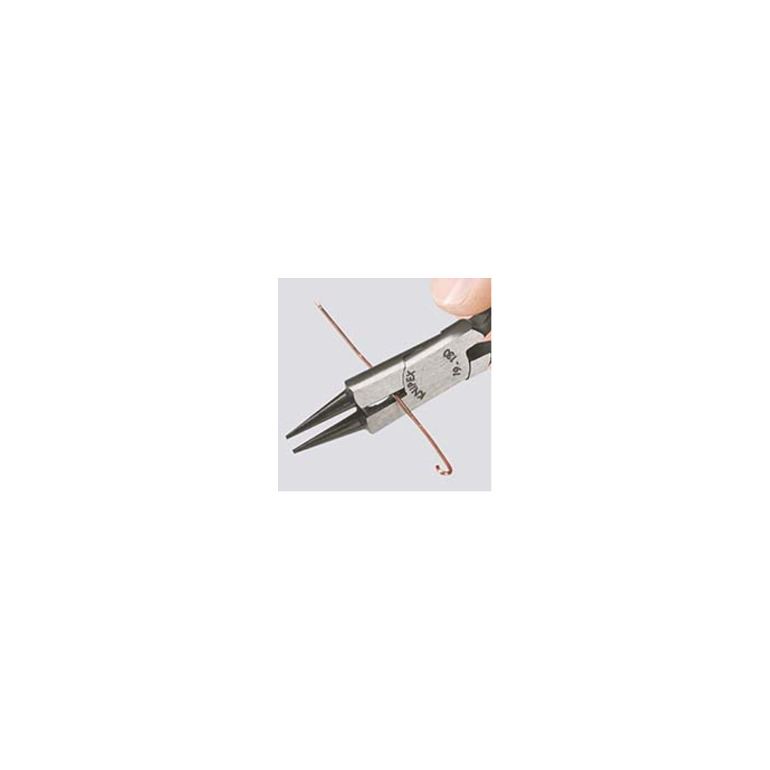 KNIPEX Pinza a becchi tondi 19 03 130 con tagliente cromata, 130mm